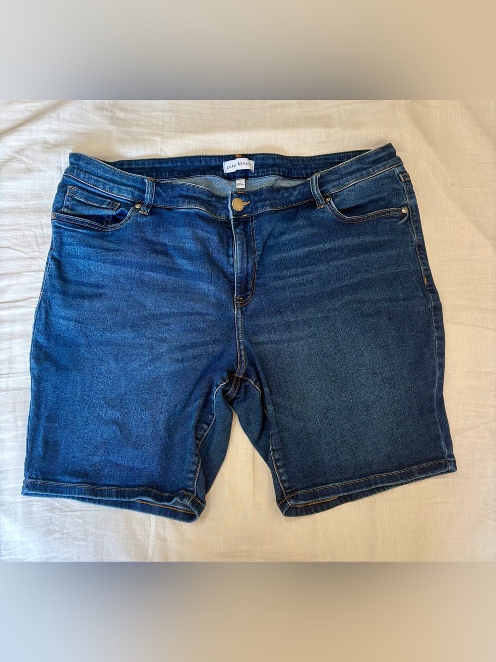 Lane Bryant Deep Blue Denim Bermuda Shorts
